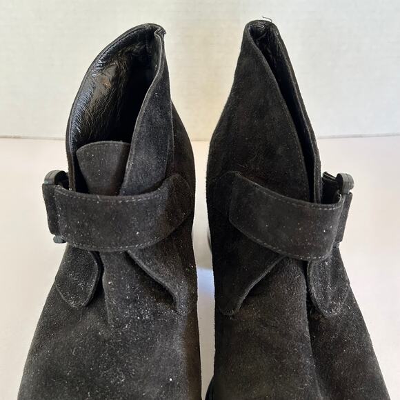 Vintage Krizia By Ilga Suede Ankle Boots Women's Sz 37 1/2 (US Sz 7) - Picture 2 of 10